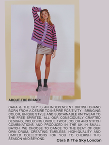 Cara & The Sky Knitwear Made in London UK 