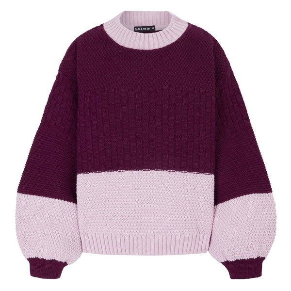 Taz Recycled Cotton Two Tone Sweater