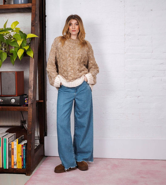 Jennie Cable Marled Sweater