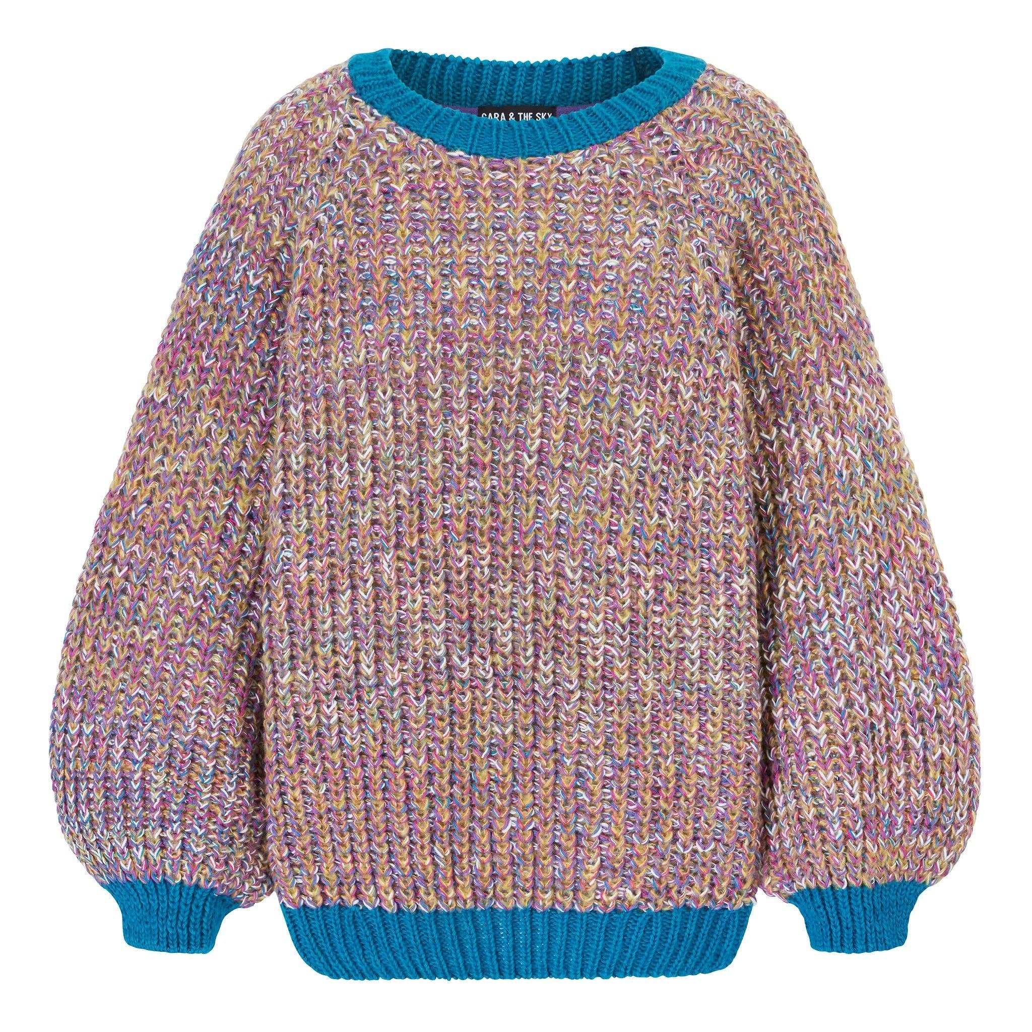 Marled Recycled Cotton Blend Debbie Sweater