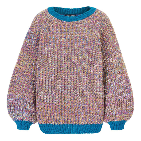 Marled Recycled Cotton Blend Debbie Sweater