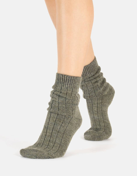 Alpaca Wool Ribbed Winter Socks