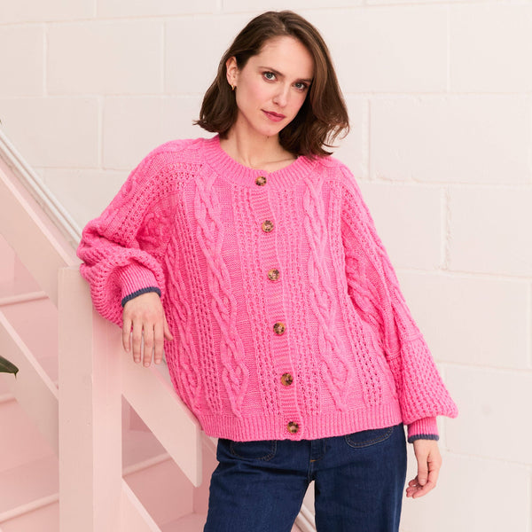 Brigit Heart Stitch Cardigan