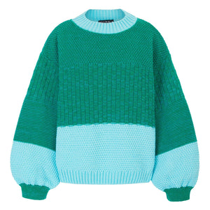 Taz Recycled Cotton Two Tone Sweater