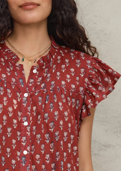 Ari Print Frill Dress,MABE - Shopidpearl