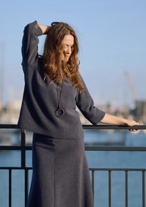 Fleece 3/4 Sleeve Blouse