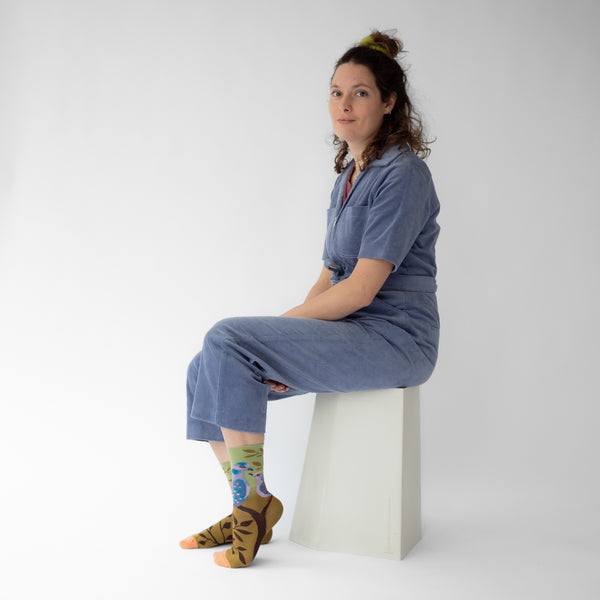 Paris Pigeons Cotton Socks