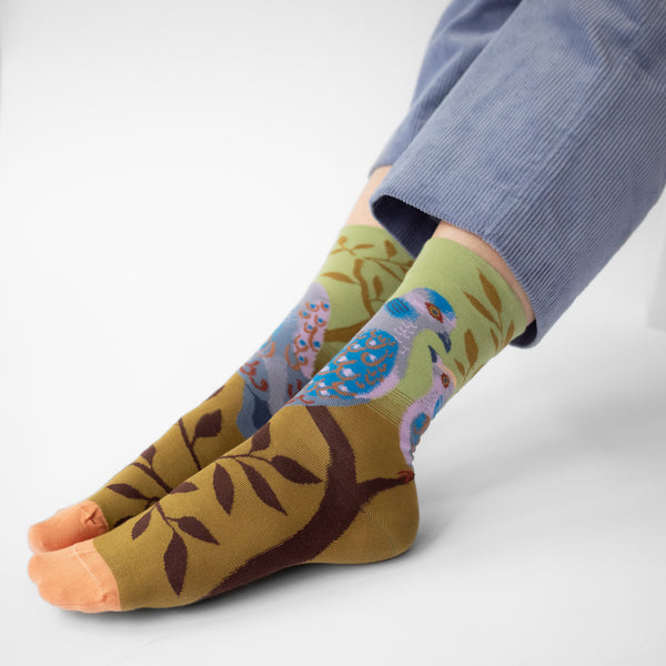 Paris Pigeons Cotton Socks