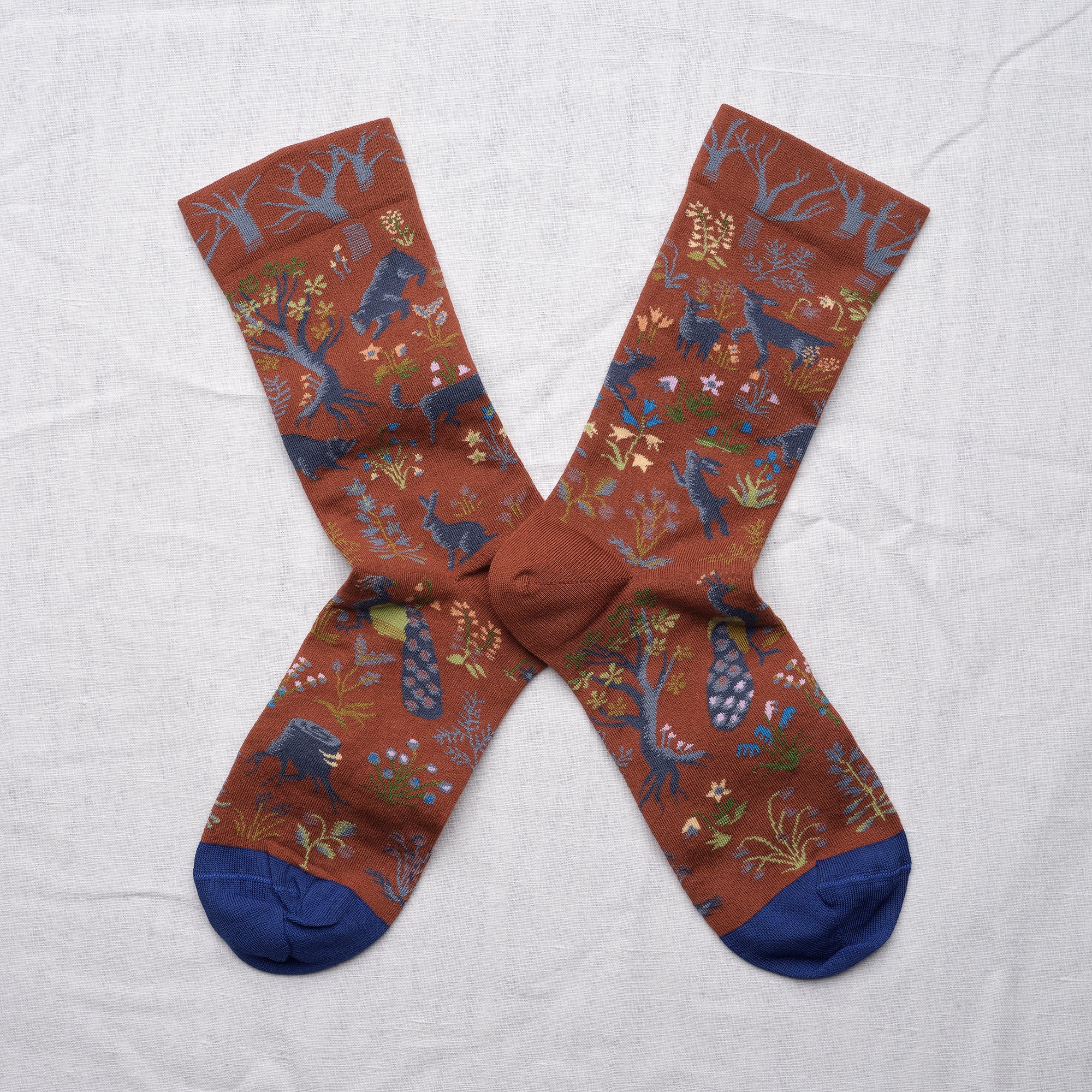 Floral Woodland Cotton Socks