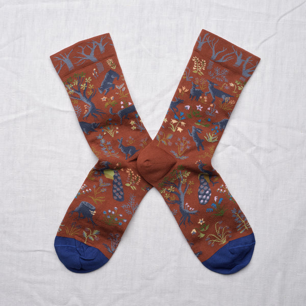Floral Woodland Cotton Socks