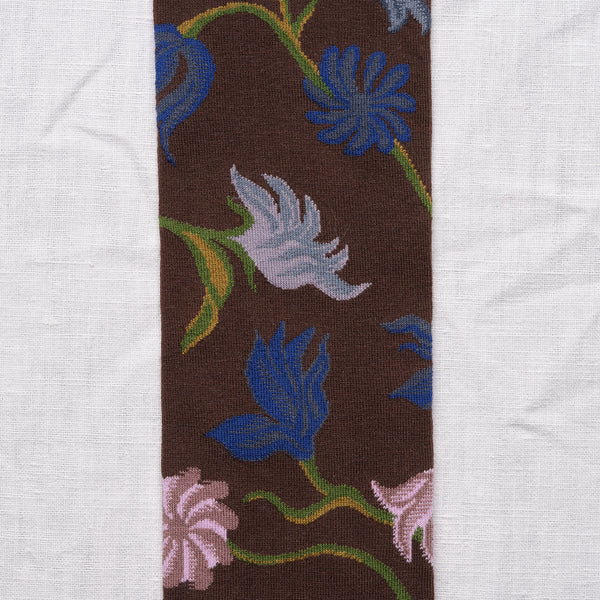 Dancing Flower Cotton Knee High Socks