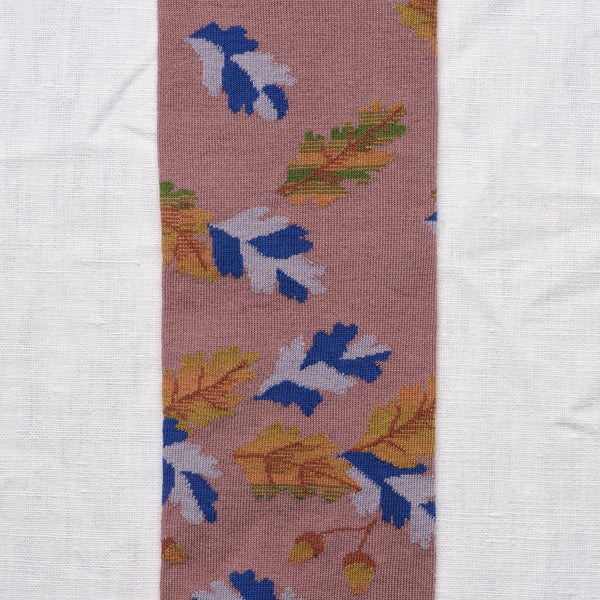 Grape Leaf Cotton Knee High Socks