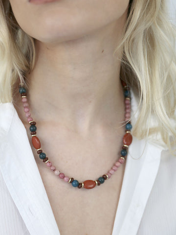 Brownstone Earthy Beaded Necklace