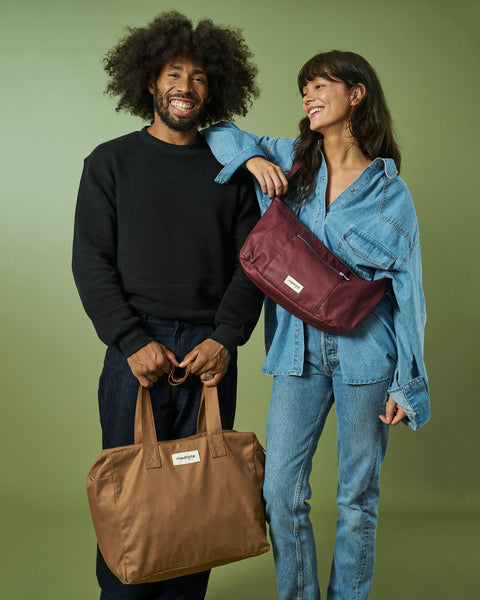 Charlot Mini Waxed Canvas Handbag,Rivedroite Paris - Shopidpearl