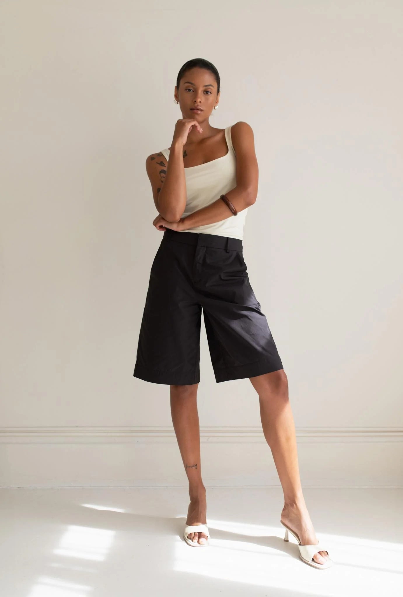 Sylvie Short,Paper Label - Shopidpearl