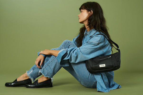 Charlot Micro Waxed Canvas Handbag,Rivedroite Paris - Shopidpearl