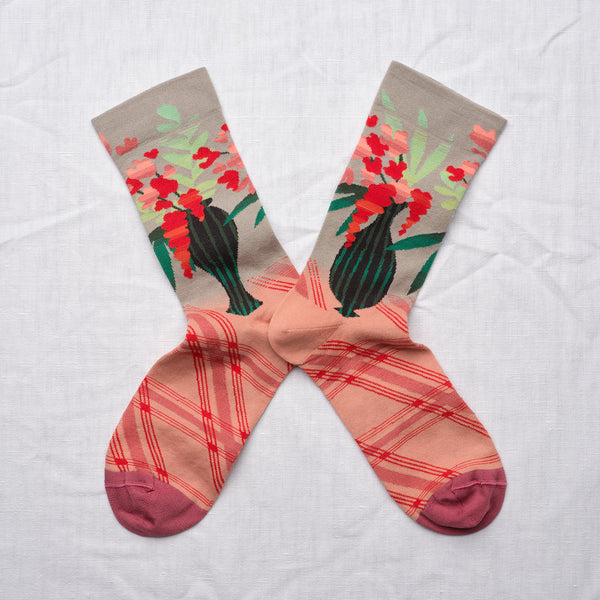 Floral Vase Cotton Socks