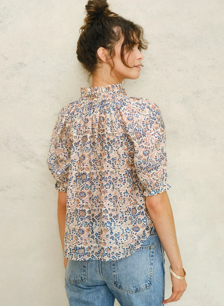 Cass Floral Top,MABE - Shopidpearl