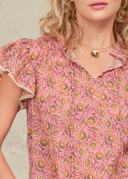 Ceci Print Top,MABE - Shopidpearl