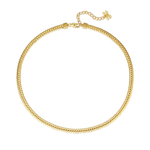 Classicharms Gold Classic Herringbone Necklace - shopidPearl