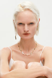 Classicharms Molten Baroque Pearl Necklace - shopidPearl