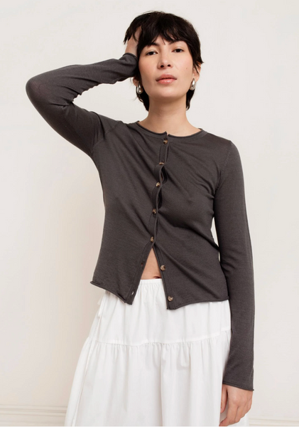 Mercerized Cotton Corinne Cardigan