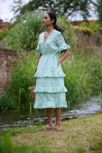 Celine Cotton Lace Dress