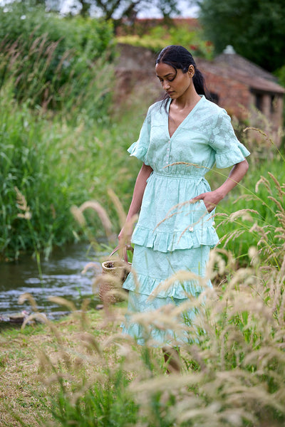 Celine Cotton Lace Dress