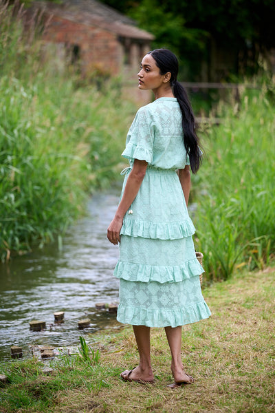 Celine Cotton Lace Dress