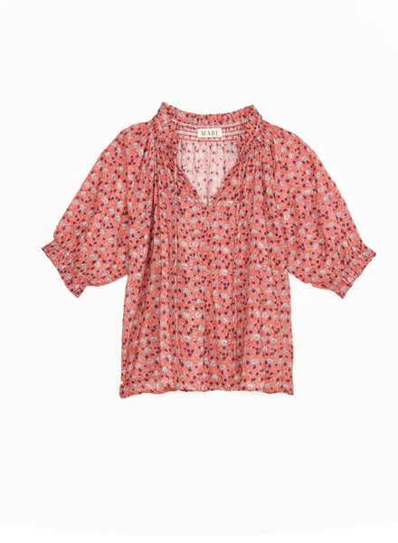 Darla Floral Print Top,MABE - Shopidpearl