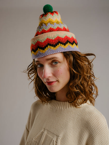 Mizzoni Pom Beanie Dawn Pink