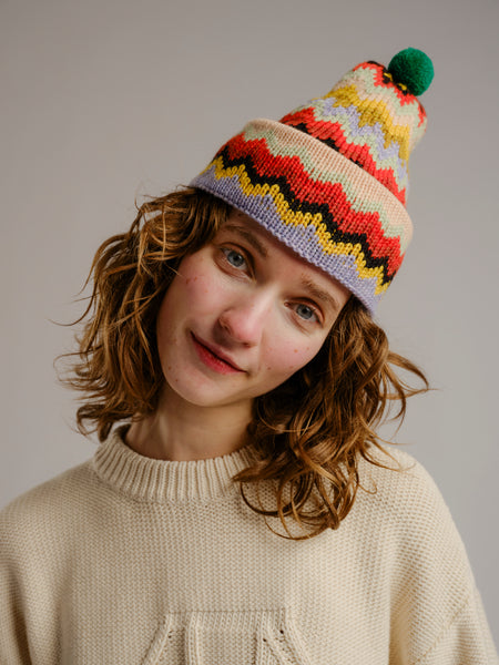 Mizzoni Pom Beanie Dawn Pink