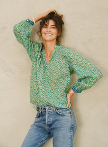 Dana Print Cotton Top,MABE - Shopidpearl