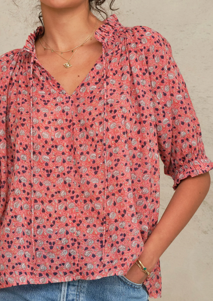 Darla Floral Print Top,MABE - Shopidpearl