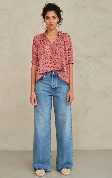 Darla Floral Print Top,MABE - Shopidpearl