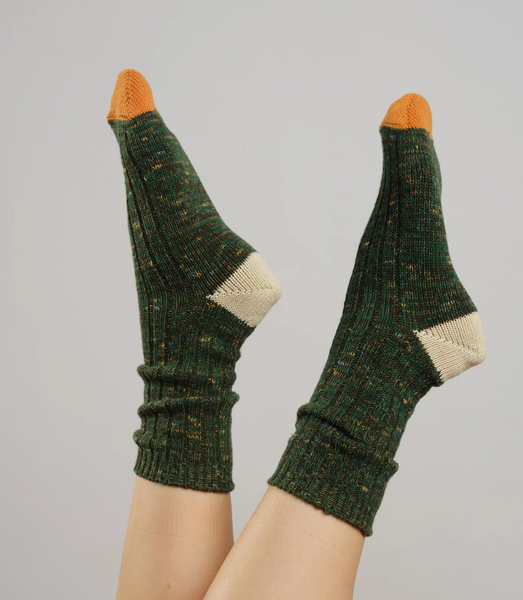 Marled Cotton Wool Crew Socks