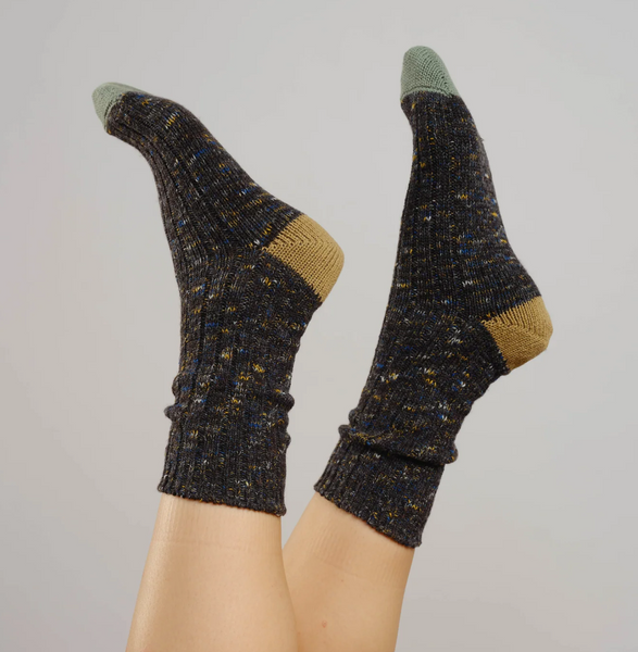 Marled Cotton Wool Crew Socks
