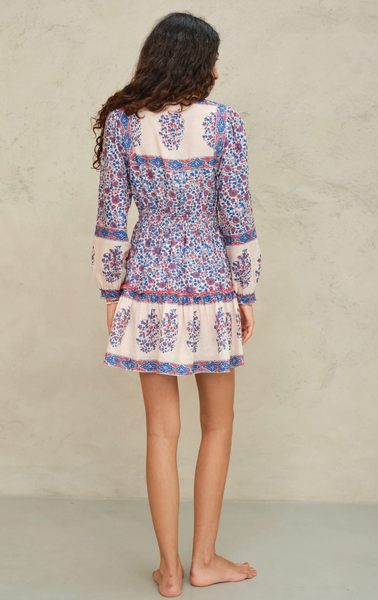 Della Floral Print Mini Dress,MABE - Shopidpearl