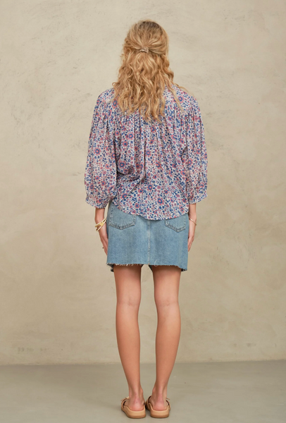 Della Floral Print Top,MABE - Shopidpearl