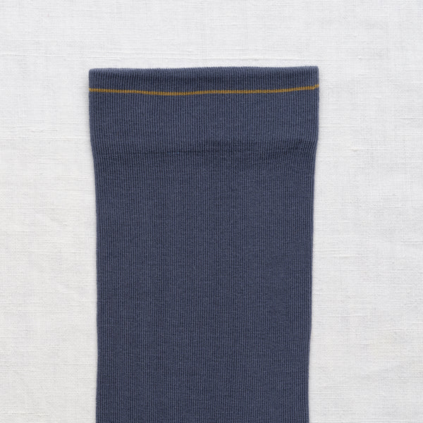 Denim Blue Cotton Socks