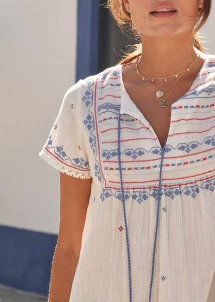 Elsa Embroidered Dress,MABE - Shopidpearl