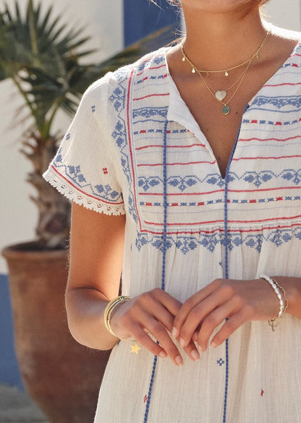 Elsa Embroidered Dress,MABE - Shopidpearl