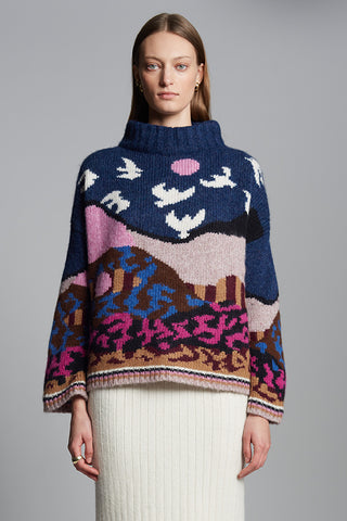 Caroline Sweater Upstate NY Artist Collab with Caroline Burdett
