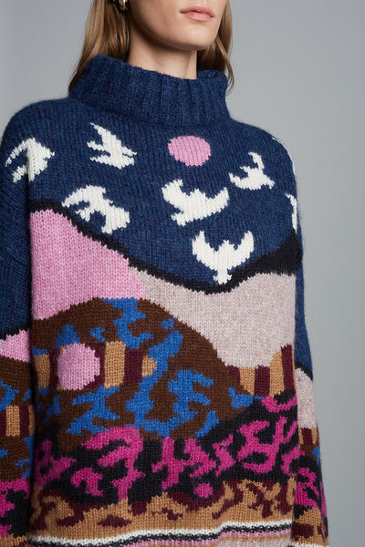 Caroline Sweater Upstate NY Artist Collab with Caroline Burdett