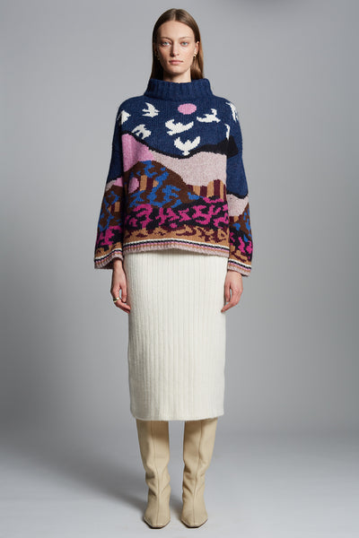 Caroline Sweater Upstate NY Artist Collab with Caroline Burdett
