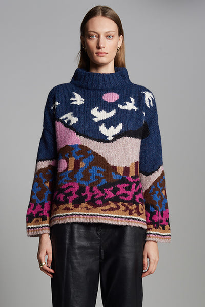 Caroline Sweater Upstate NY Artist Collab with Caroline Burdett