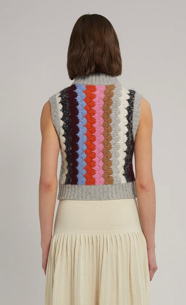 Carla Sweater Vest Multi Color