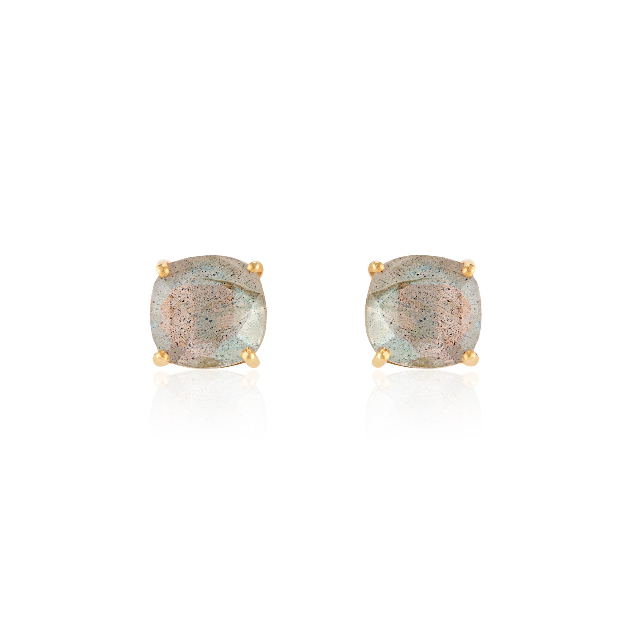 Emmy Stud Labradorite Earrings