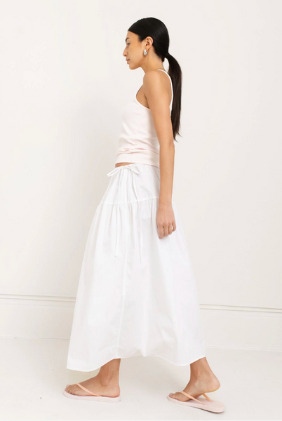 Organic Cotton Evita Midi Skirt