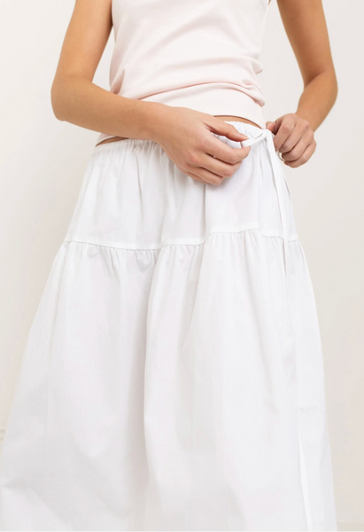 Organic Cotton Evita Midi Skirt